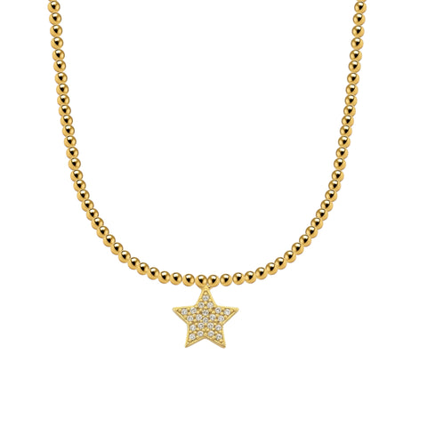 Gold Filled Beaded Necklace