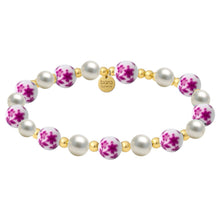 Blue_Rose_Gold_Filled_Beaded_Bracelet_with_Porcelain