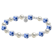 Blue_Rose_Gold_Filled_Beaded_Bracelet_with_Porcelain