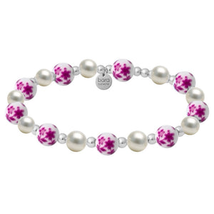 Blue_Rose_Gold_Filled_Beaded_Bracelet_with_Porcelain