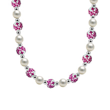 Blue Rose Gold Filled Beaded Necklace with Pearls