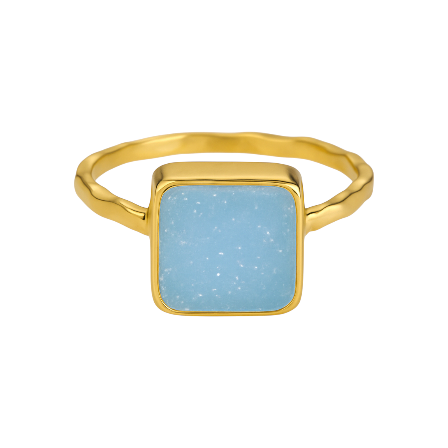 Blue Druzy | Bezel Ring
