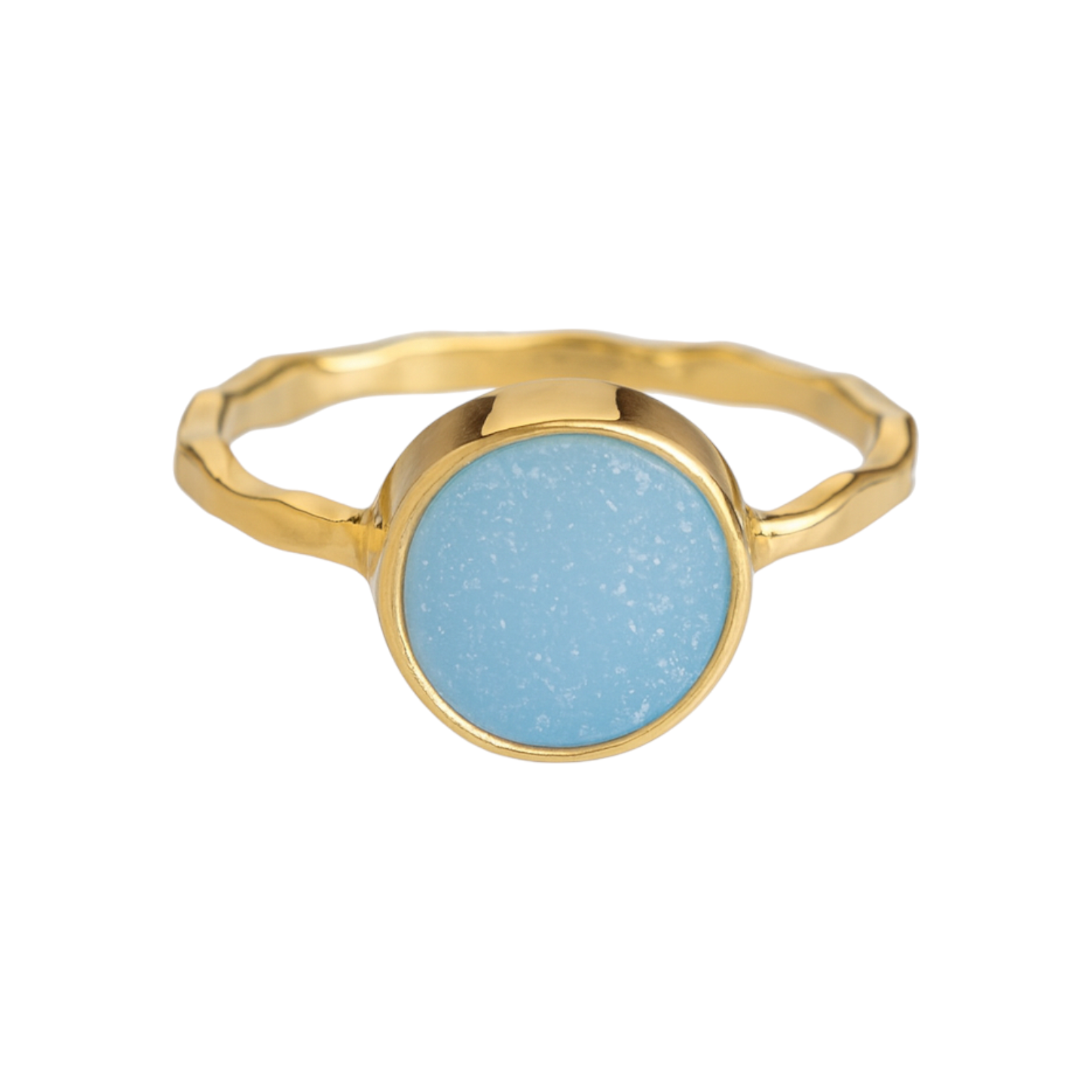 Blue Druzy | Bezel Ring