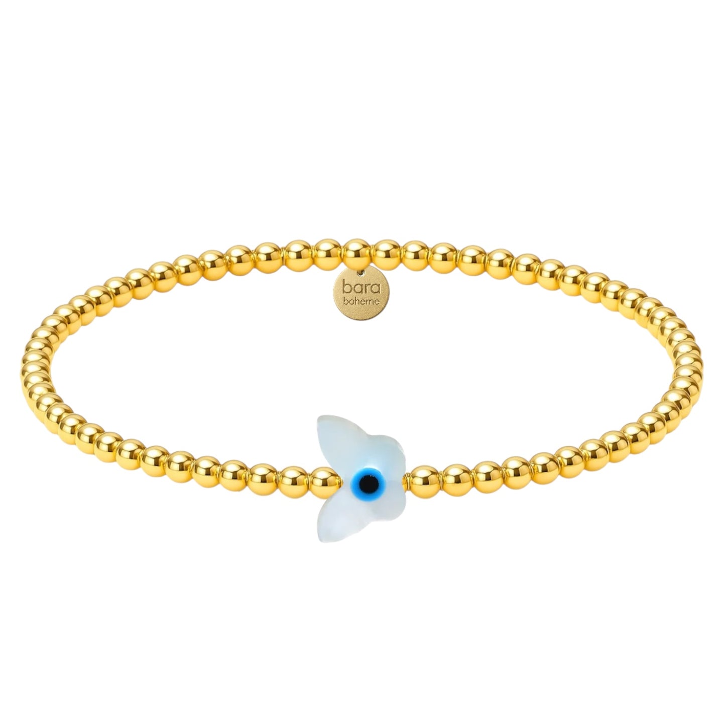 Butterfly Evil Eye | Beaded Opal Bracelet
