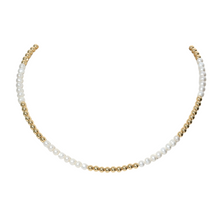 "ANNA" 14k gold-filled & pearl beaded Choker/Necklace