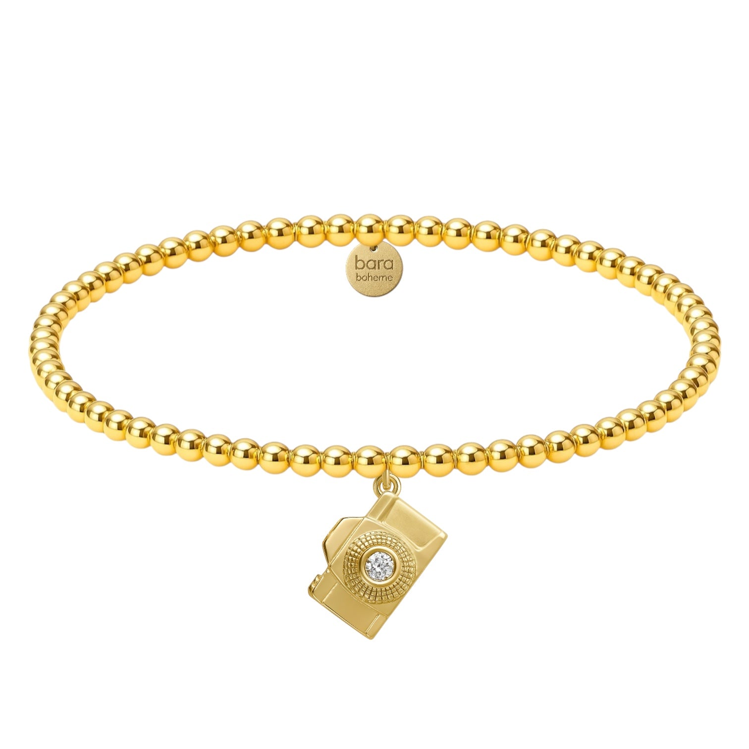 Gold Filled Beaded Charm Bracelet