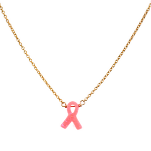 bara boheme | Cancer awareness Opal on Gold Filled Chain Necklace