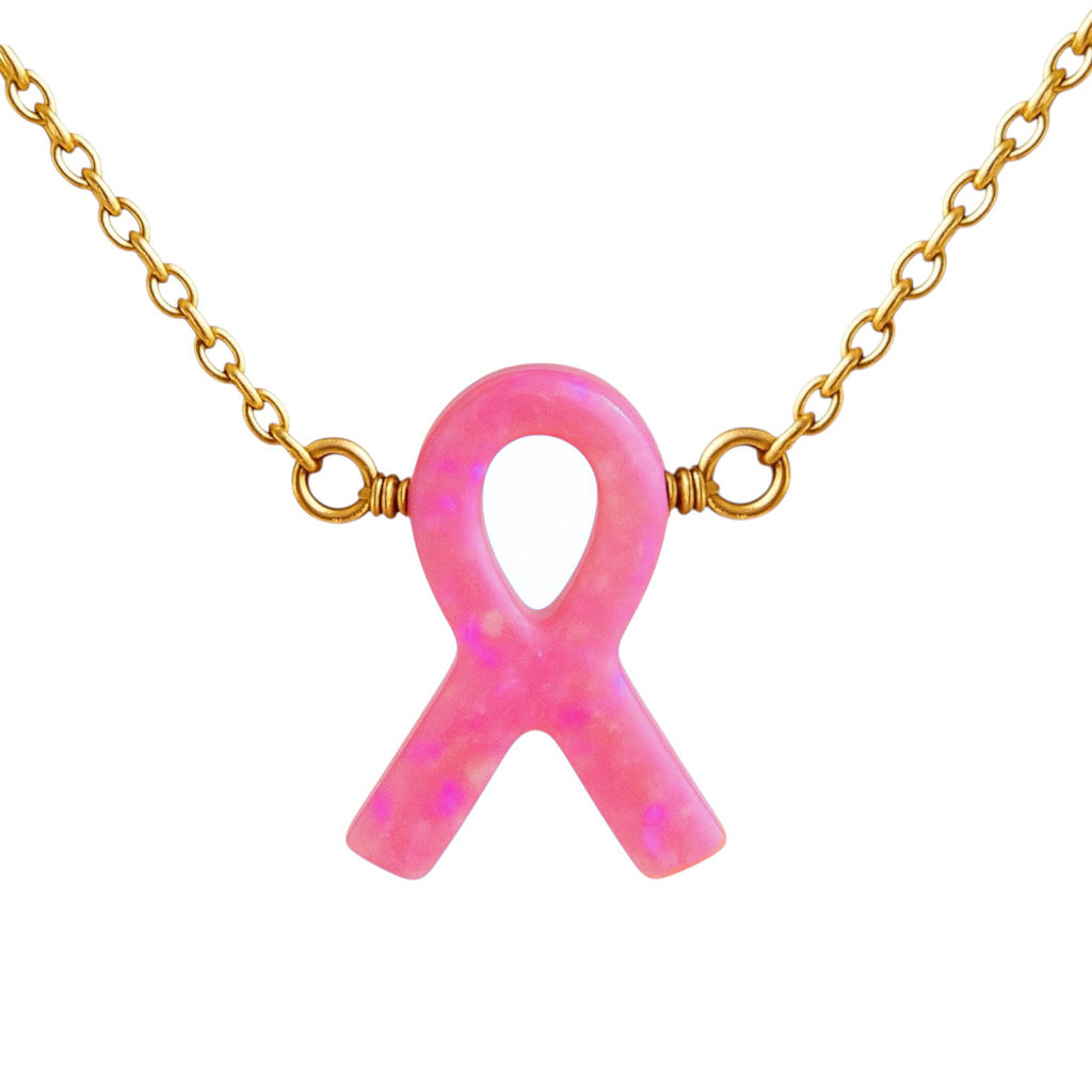 Cancer Awareness | Gold Filled Opal Necklace