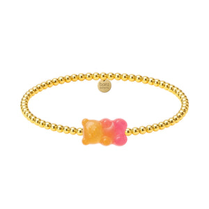 Ombre Gummy Bear | Gold Filled Beaded Bracelet