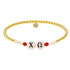 Chi Omega Beaded Sorority Bracelet