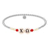 Chi Omega Beaded Sorority Bracelet