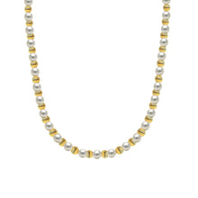 Chloe Gold Filled Beaded Necklace with Pearls