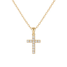 Christina | Large Cross Pave CZ Necklace