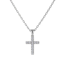 Christina | Large Cross Pave CZ Necklace