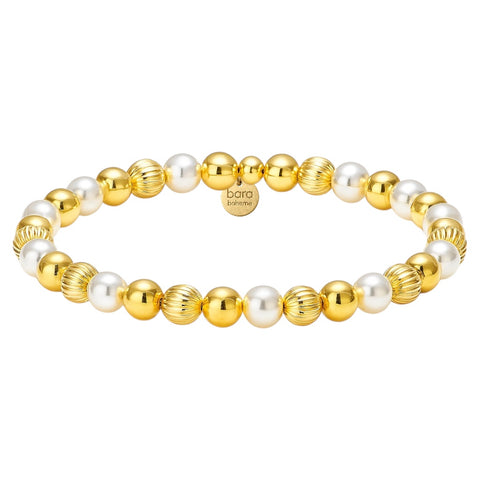 Ciao | Gold Filled Beaded Bracelet with Pearls