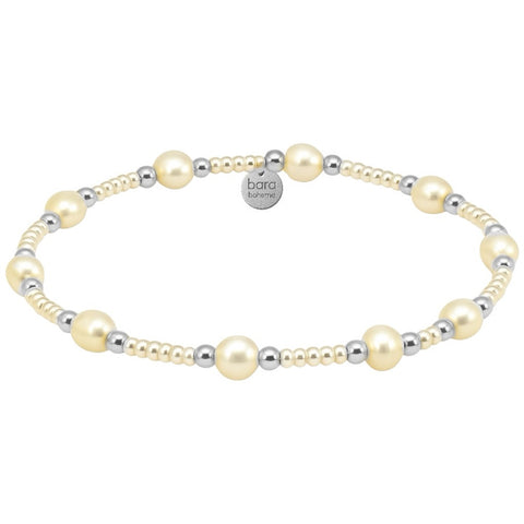 Claire Gold Filled Beaded Bracelet with Pearls