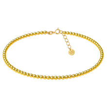 Classic 2MM Gold Filled Beaded Anklet