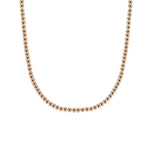 Classic 3MM Gold Filled Beaded Necklace