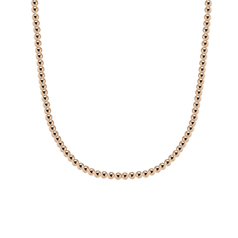 Classic 3MM Gold Filled Beaded Necklace