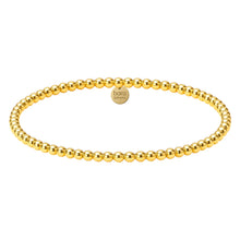 gold beaded bracelet