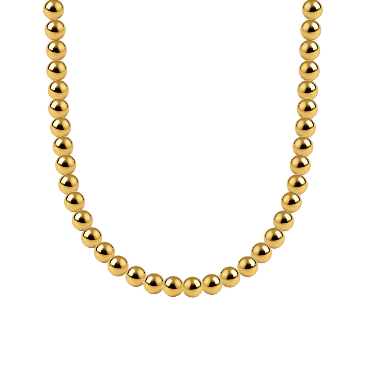 Classic 4MM Gold Filled Beaded Necklace