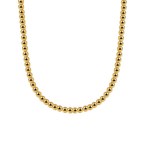 Classic 4MM Gold Filled Beaded Necklace