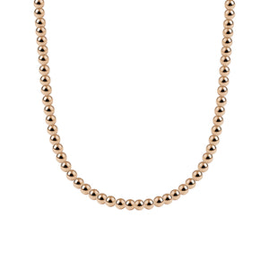 Classic 4MM Gold Filled Beaded Necklace