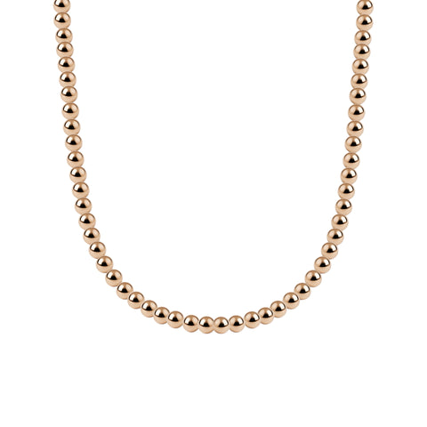 Classic 4MM Gold Filled Beaded Necklace