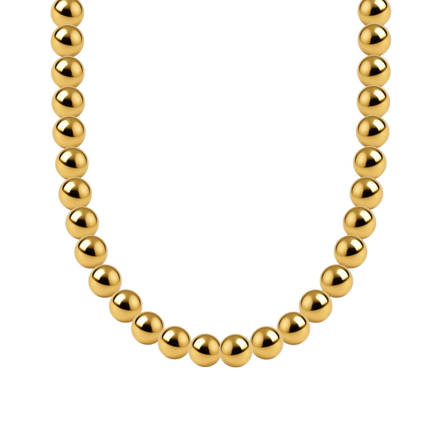 Classic 6MM Gold Filled Beaded Necklace