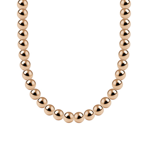 Classic 6MM Gold Filled Beaded Necklace