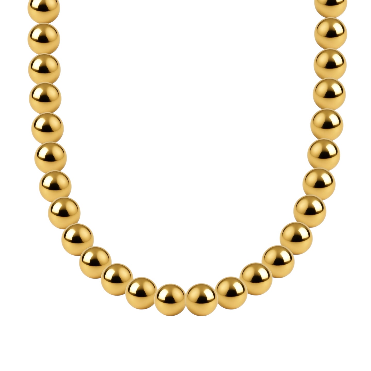Classic 7MM Gold Filled Beaded Necklace