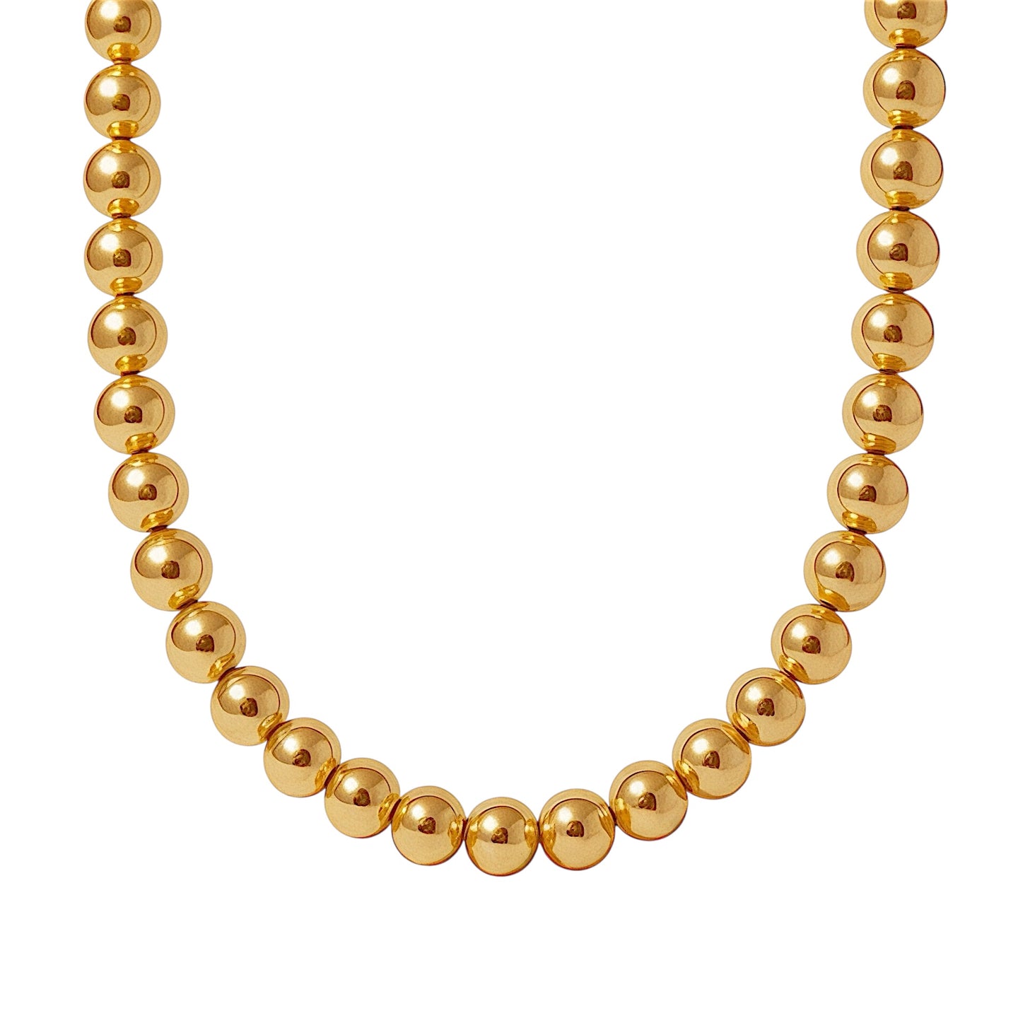 Classic 7MM | Gold Filled Beaded Necklace