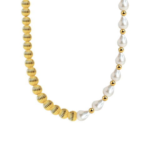 Classic Juliet Gold Filled Beaded Necklace with Pearls