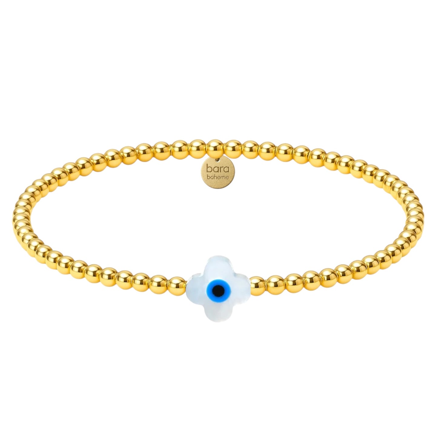 Clover Evil Eye | Beaded Opal Bracelet