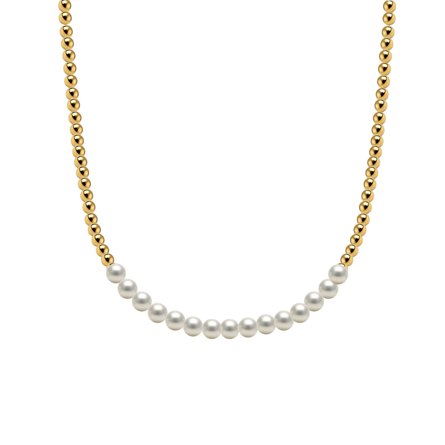 Colette Gold Filled Beaded Necklace with Pearls