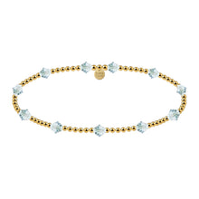 Crystal BTY 2MM Gold Filled Beaded Bracelet