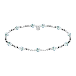 Crystal BTY 2MM Gold Filled Beaded Bracelet
