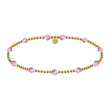 Crystal BTY 2MM Gold Filled Beaded Bracelet