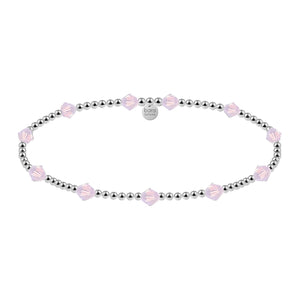Crystal BTY 2MM Gold Filled Beaded Bracelet