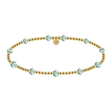 Crystal BTY 2MM Gold Filled Beaded Bracelet