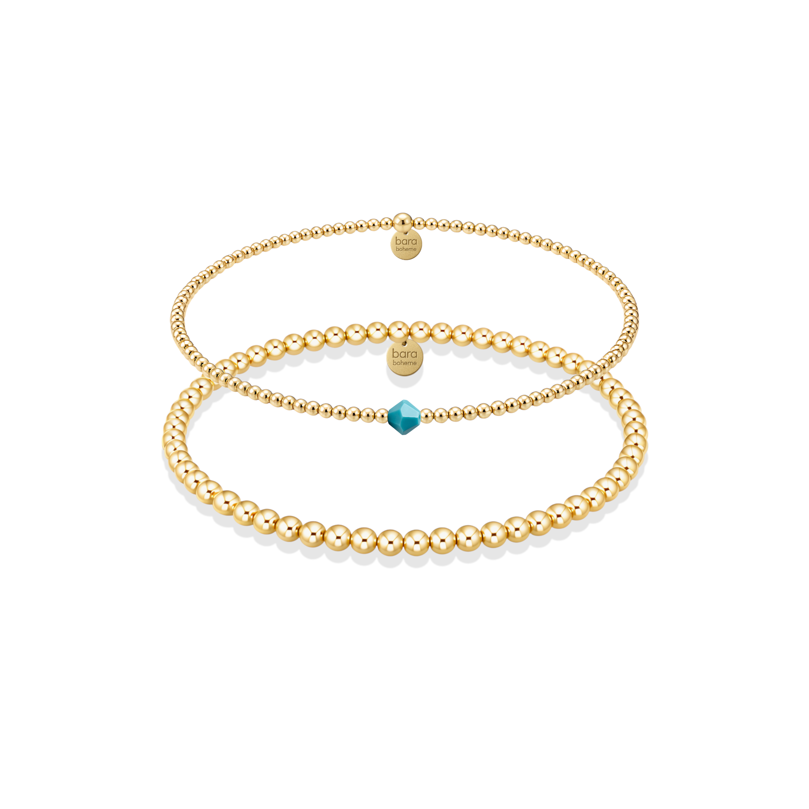 December | Beaded Birthstone Bracelet Duo