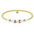 Delta Zeta Beaded Sorority Bracelet