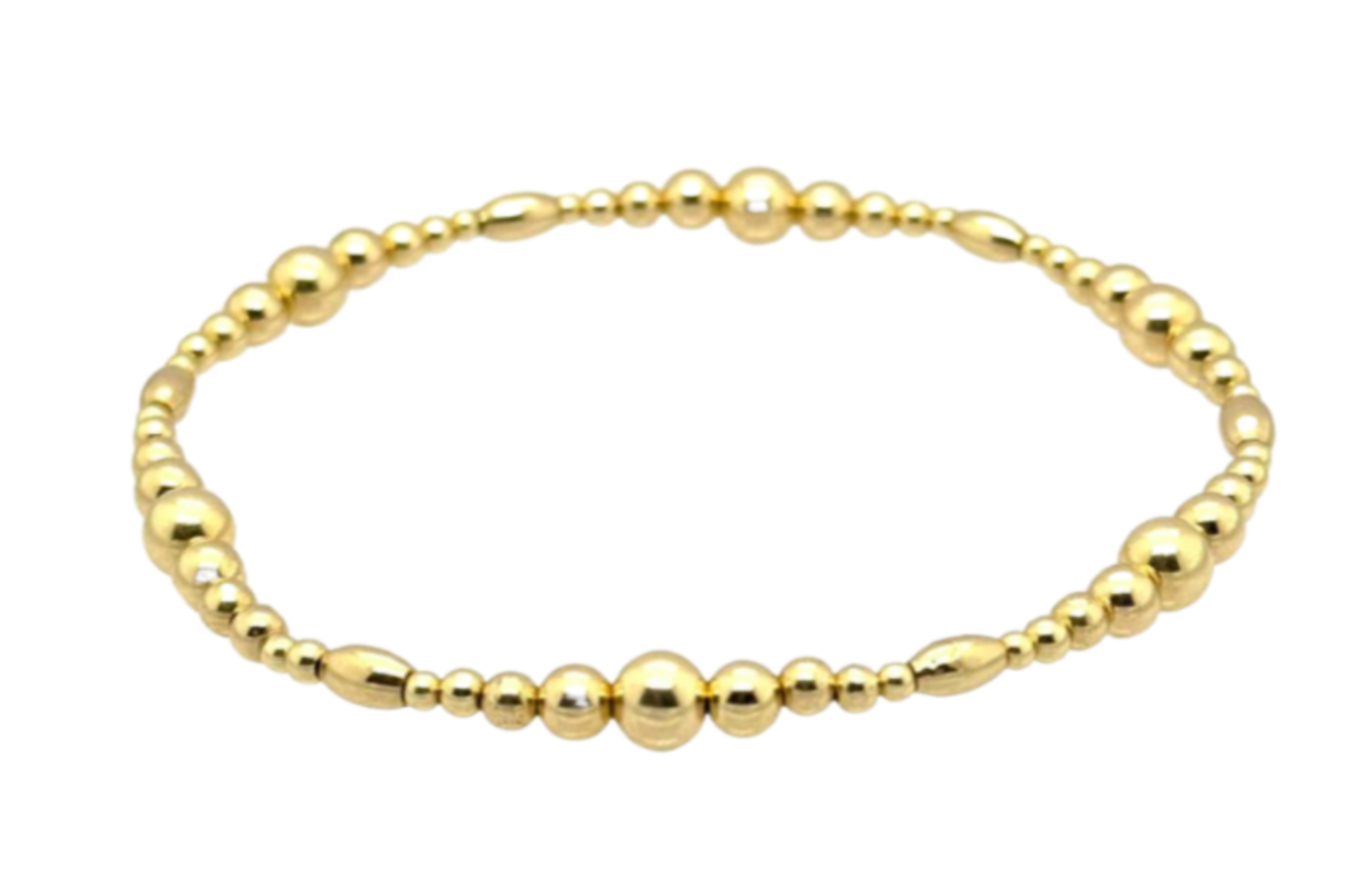 DEMI | Stretchy Anti-Tarnish 14K Gold Filled & Pearls Bracelet