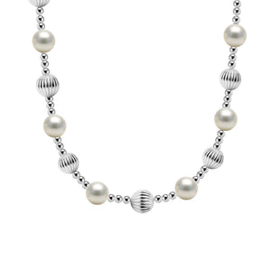 Diana Gold Filled Beaded Necklace with Pearls
