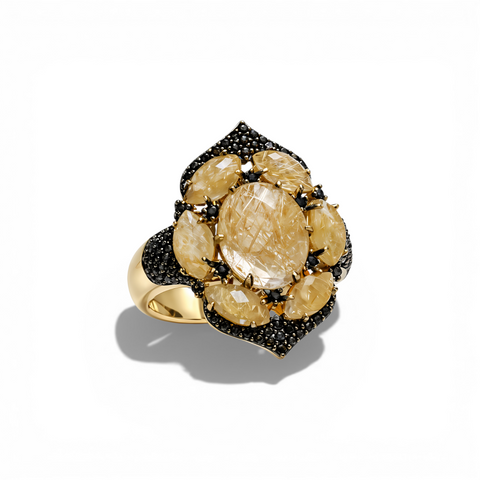The Draga | Rutilated Quartz Ring