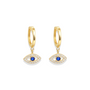Evil Eye | Pave Drop Earrings