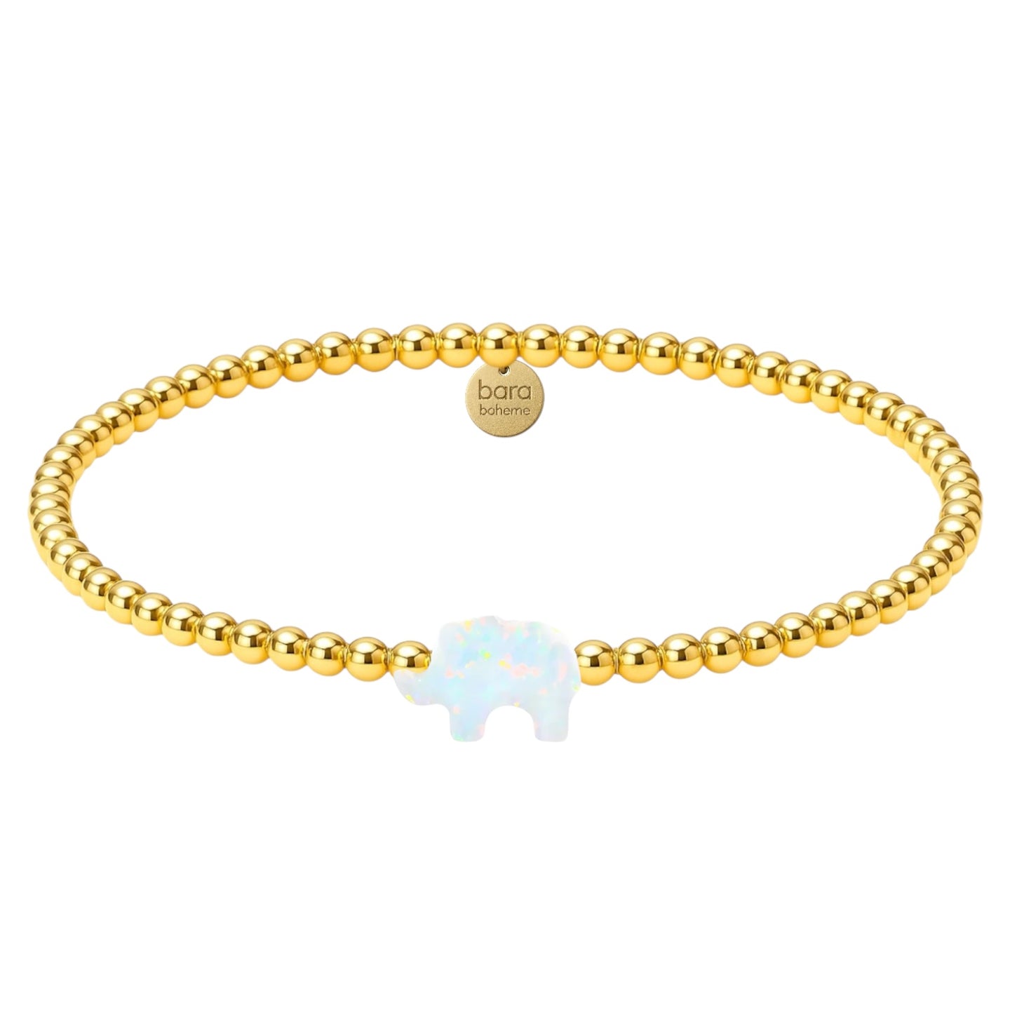 Elephant Beaded Opal Bracelet