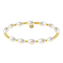 Elliat | Gold Filled Beaded Bracelet with Pearls