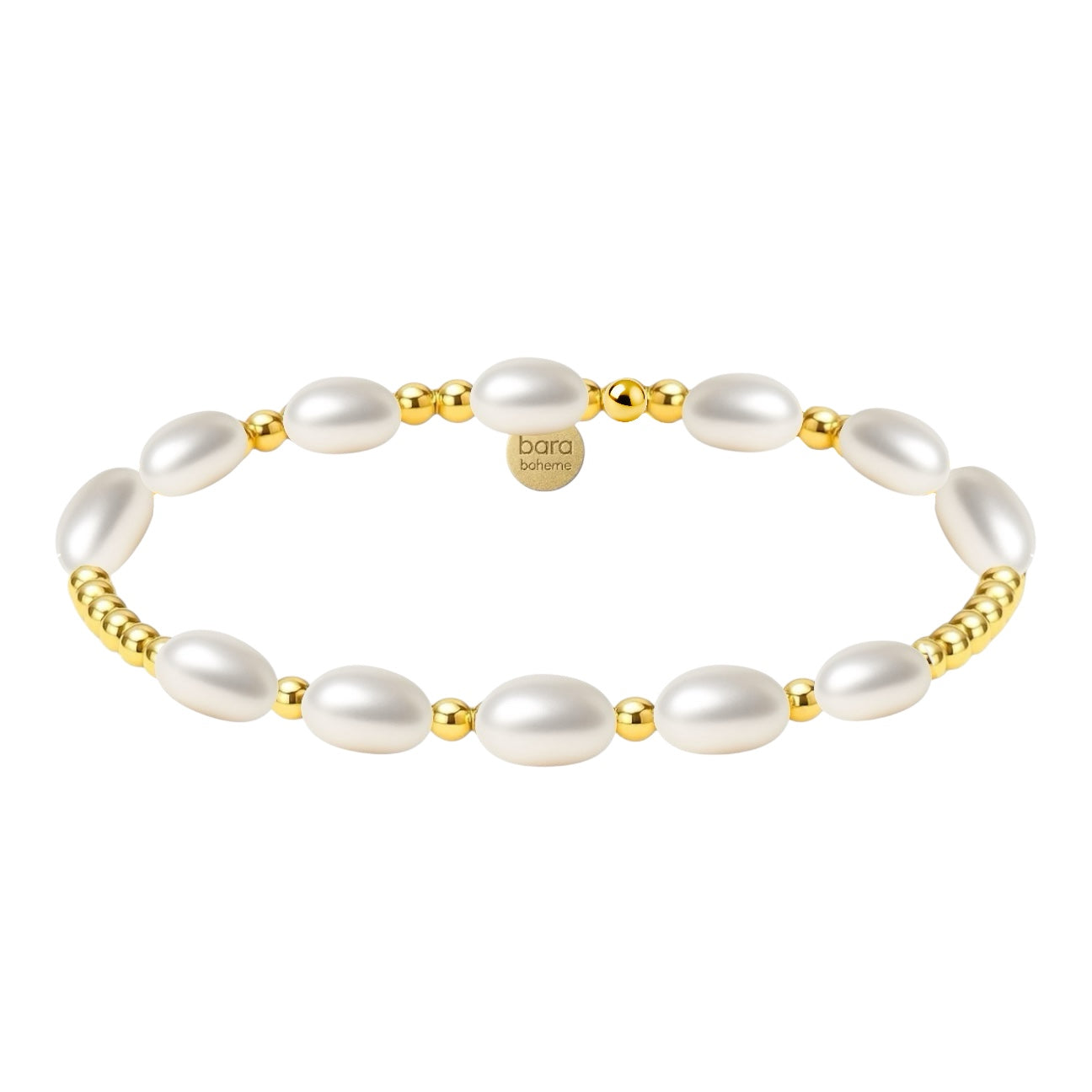 Elliat | Gold Filled Beaded Bracelet with Pearls