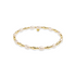 gold and pearl beaded bracelet on a white background